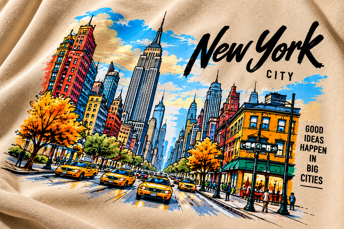NEW YORK VIBES – PREMIUM OVERSIZED T-SHIRT | TREN TEES