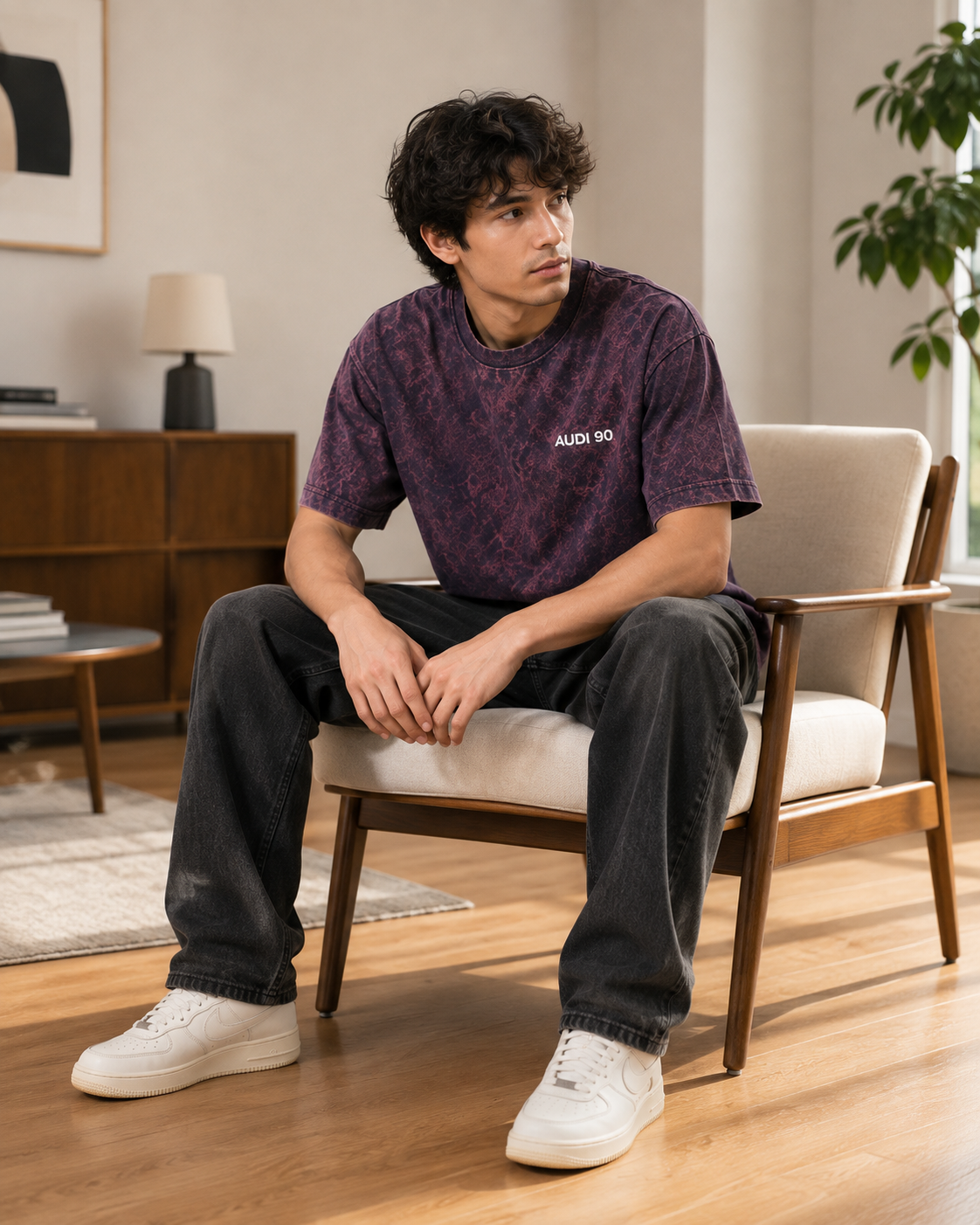 AUDI 90 QUATTRO ACID WASH OVERSIZED T-SHIRT | Tren Tees