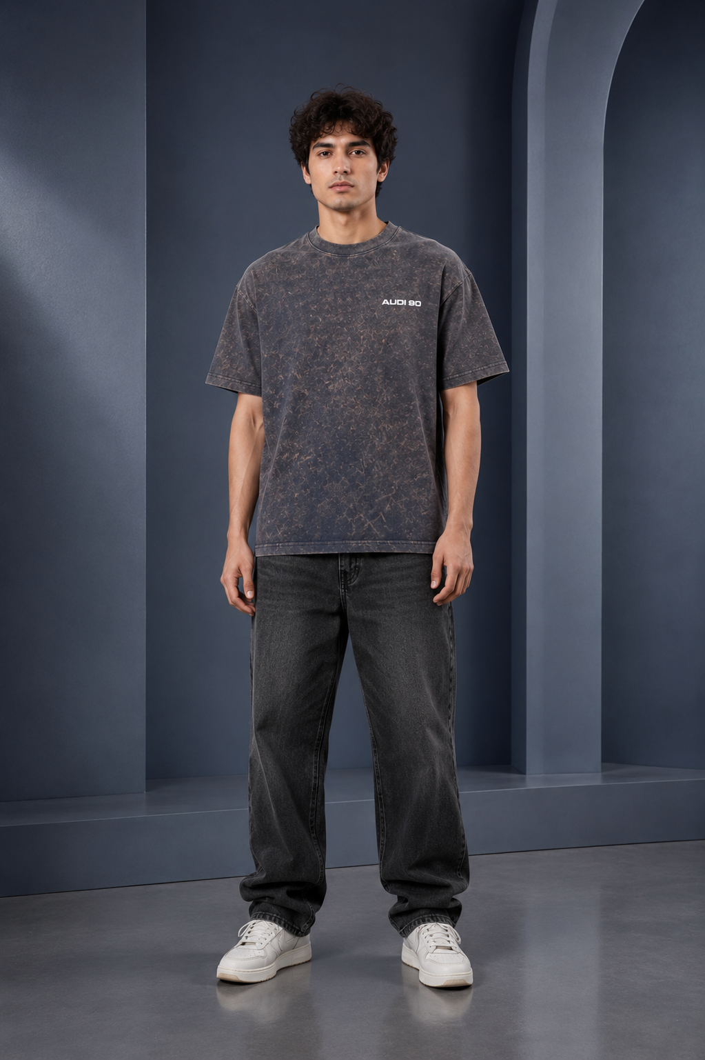 AUDI 90 QUATTRO ACID WASH OVERSIZED T-SHIRT | Tren Tees