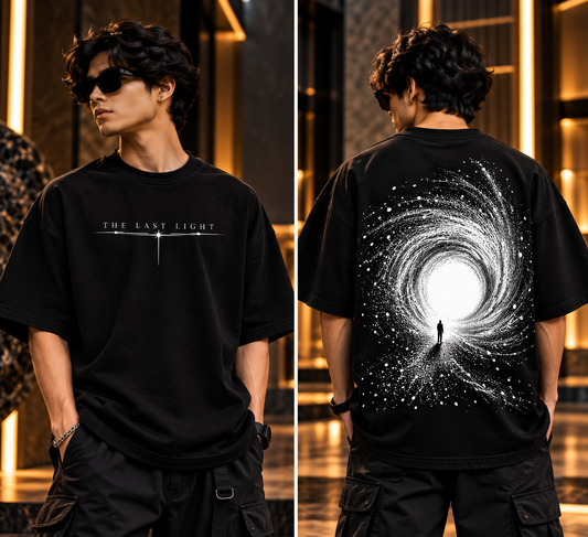 THE LAST LIGHT – Premium Oversized Vortex Graphic T-Shirt | Tren Tees