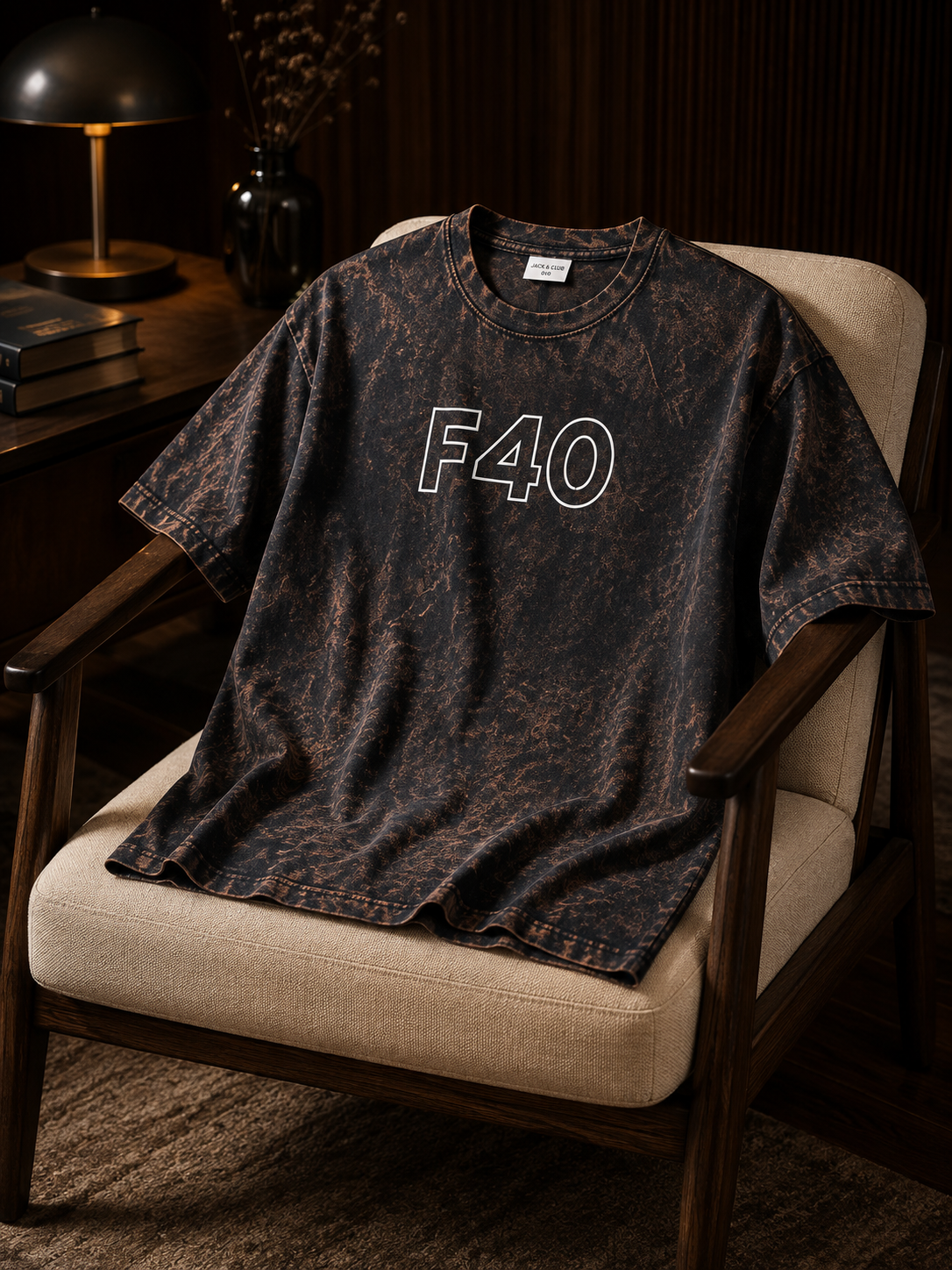 F40 Acid Wash Oversized T-Shirt | Tren Tees