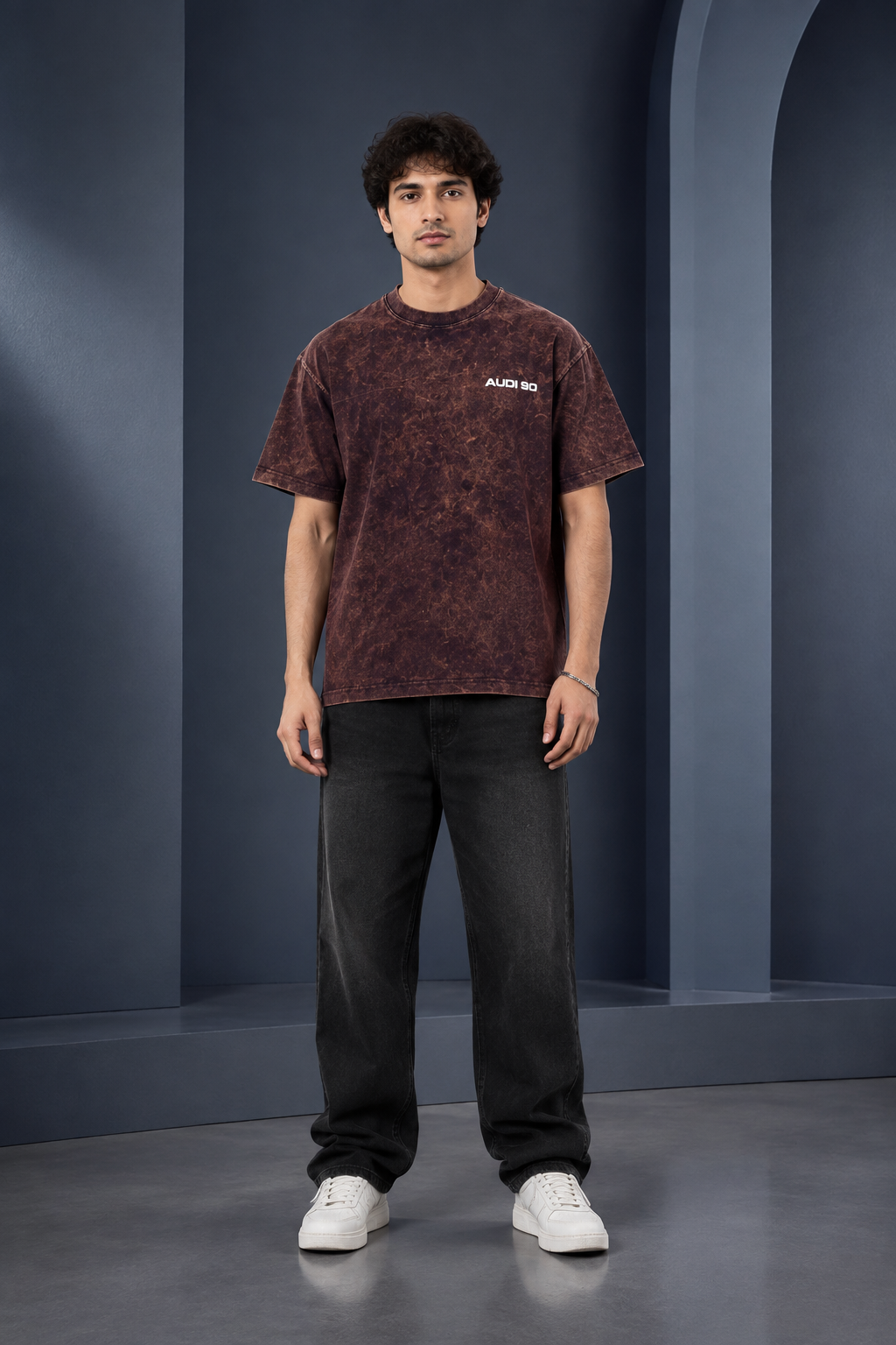 AUDI 90 QUATTRO ACID WASH OVERSIZED T-SHIRT | Tren Tees