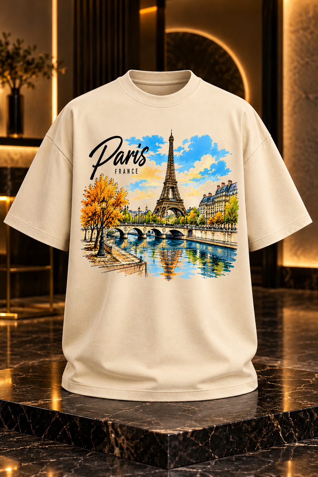 PARIS ESCAPE – PREMIUM OVERSIZED T-SHIRT | TREN TEES