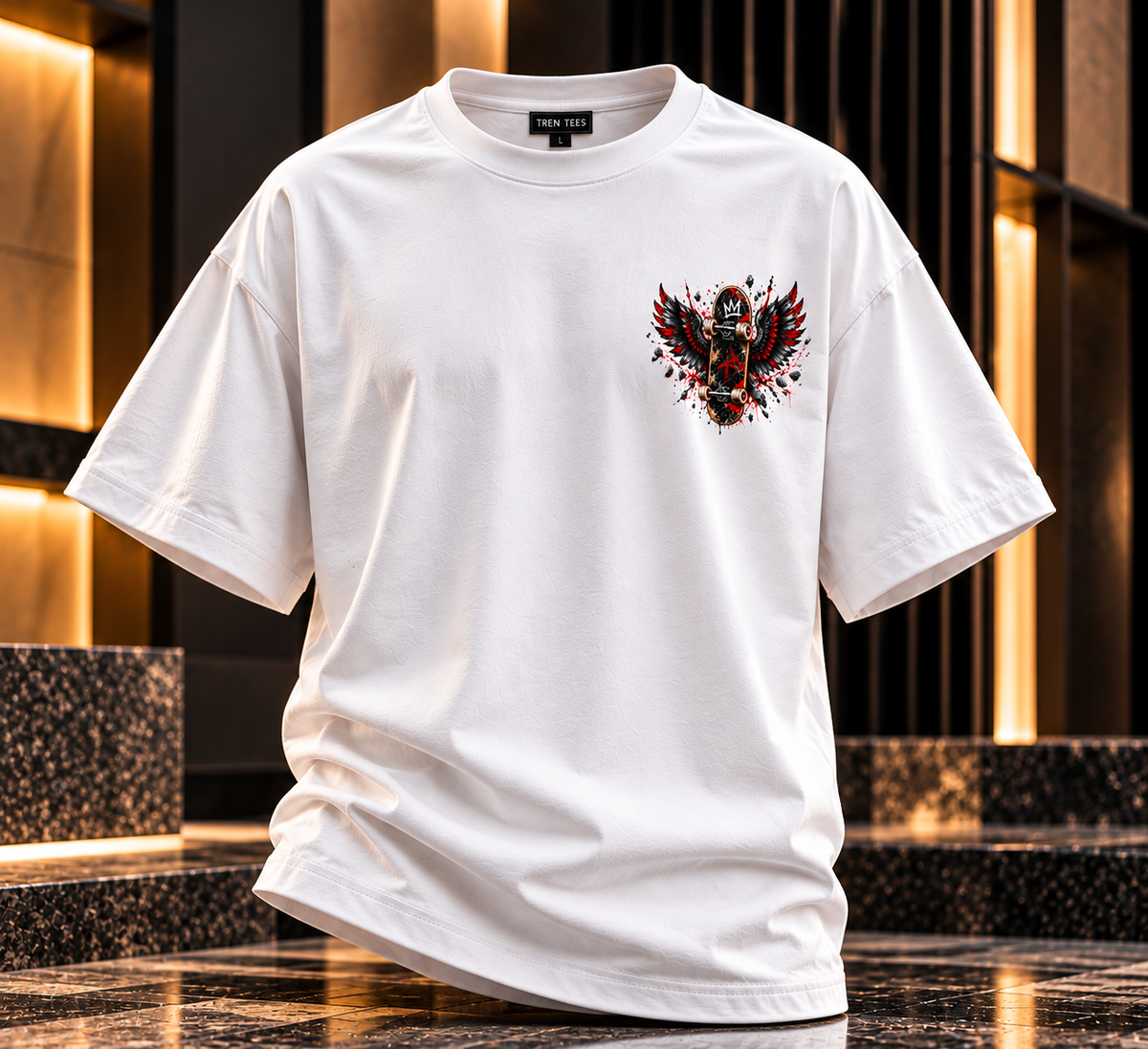 CHAOS WINGS OVERSIZED T-SHIRT | TREN TEES