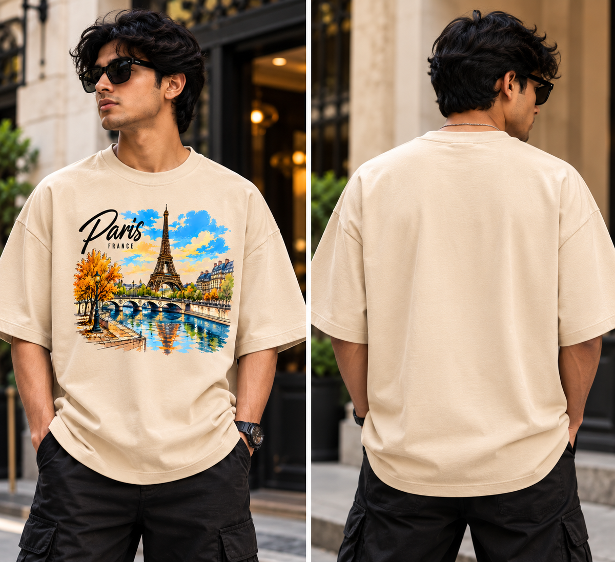 PARIS ESCAPE – PREMIUM OVERSIZED T-SHIRT | TREN TEES