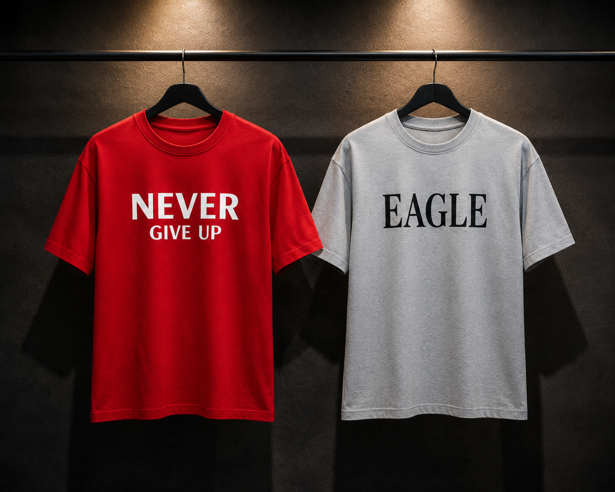 Pack of 2 Premium Printed Drop-Shoulder T-Shirt | Tren Tees
