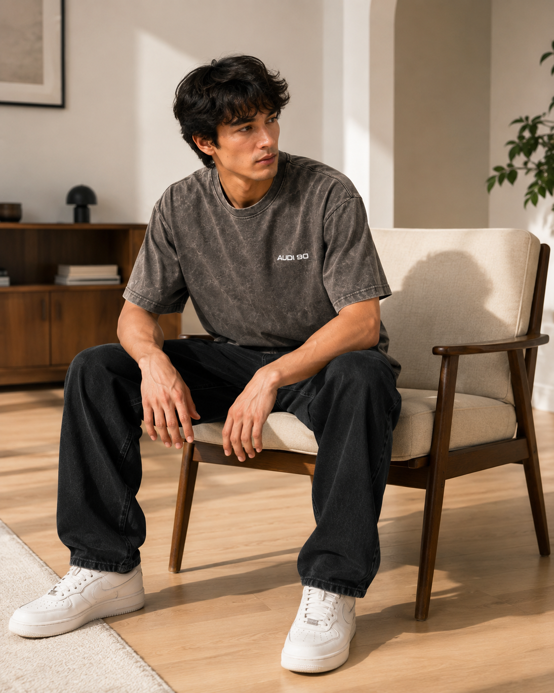 AUDI 90 QUATTRO ACID WASH OVERSIZED T-SHIRT | Tren Tees