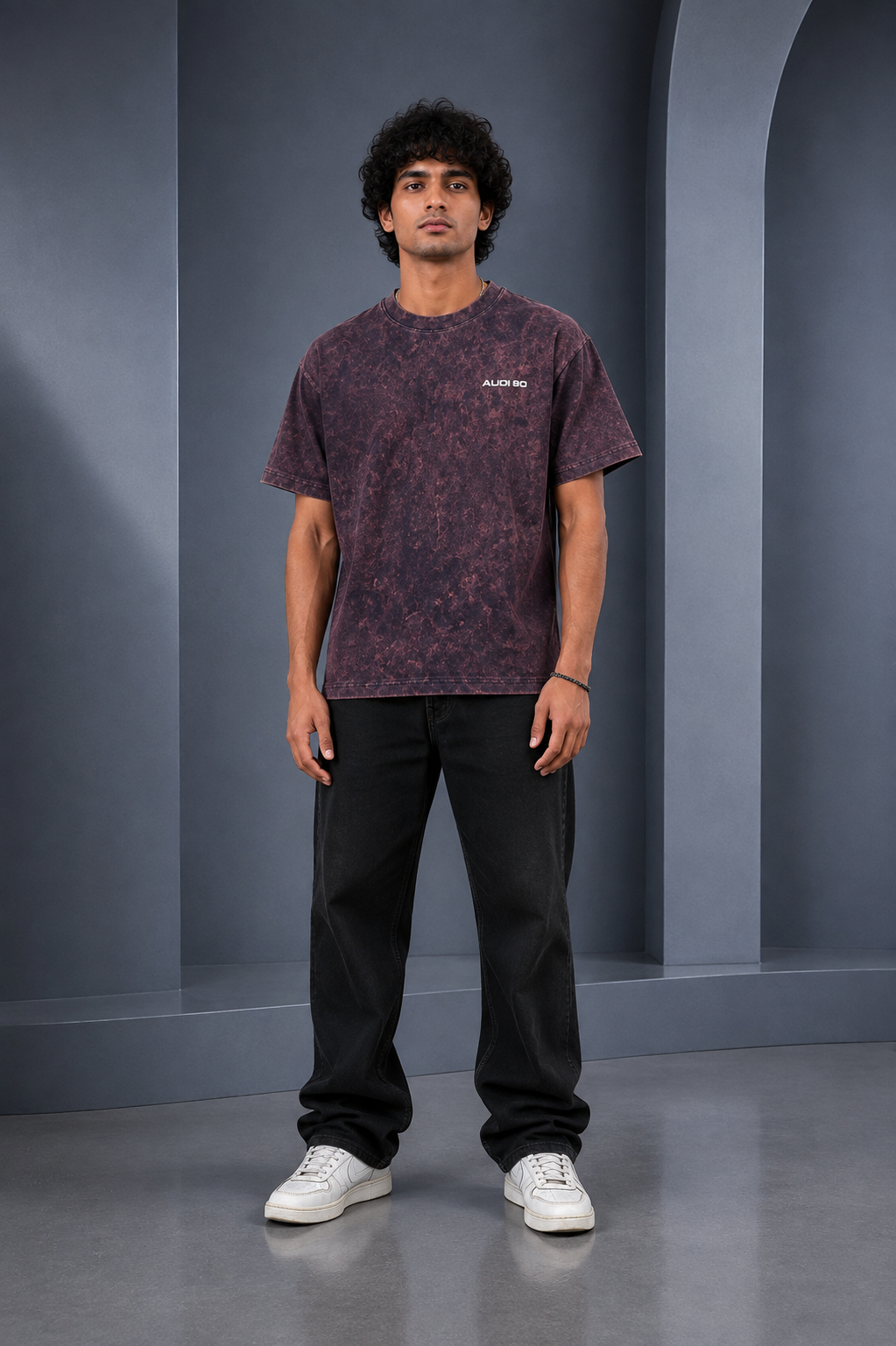 AUDI 90 QUATTRO ACID WASH OVERSIZED T-SHIRT | Tren Tees