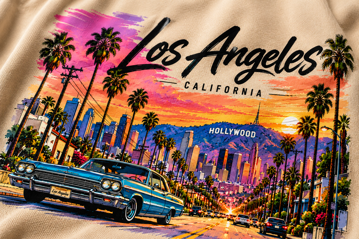 HOLLYWOOD NIGHTS – PREMIUM OVERSIZED T-SHIRT | TREN TEES