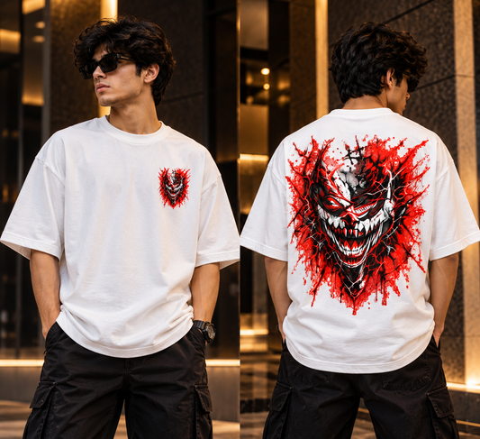 CHAOS SMILE OVERSIZED T-SHIRT | TREN TEES