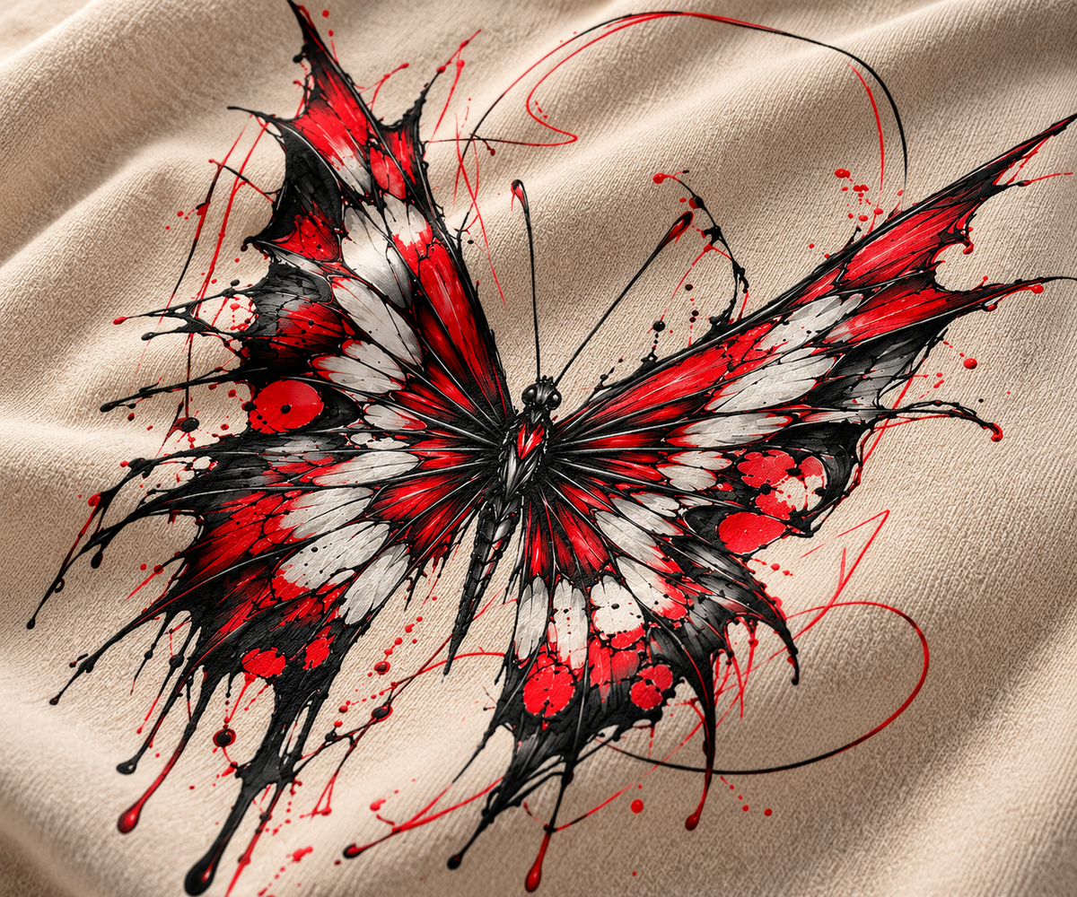 CRIMSON WINGS OVERSIZED T-SHIRT | TREN TEES