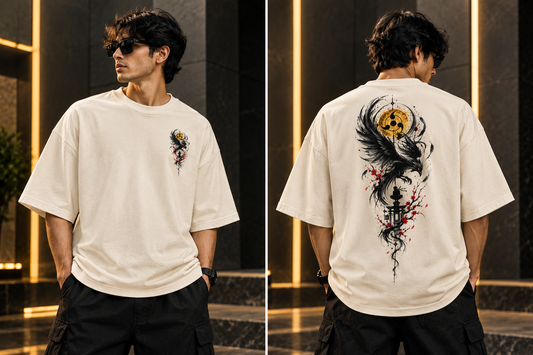 RAVEN SHADOW OVERSIZED T-SHIRT | TREN TEES