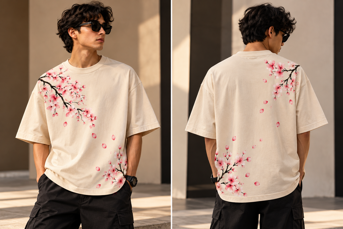 Floral Collection Oversized T-Shirt | Tren Tees