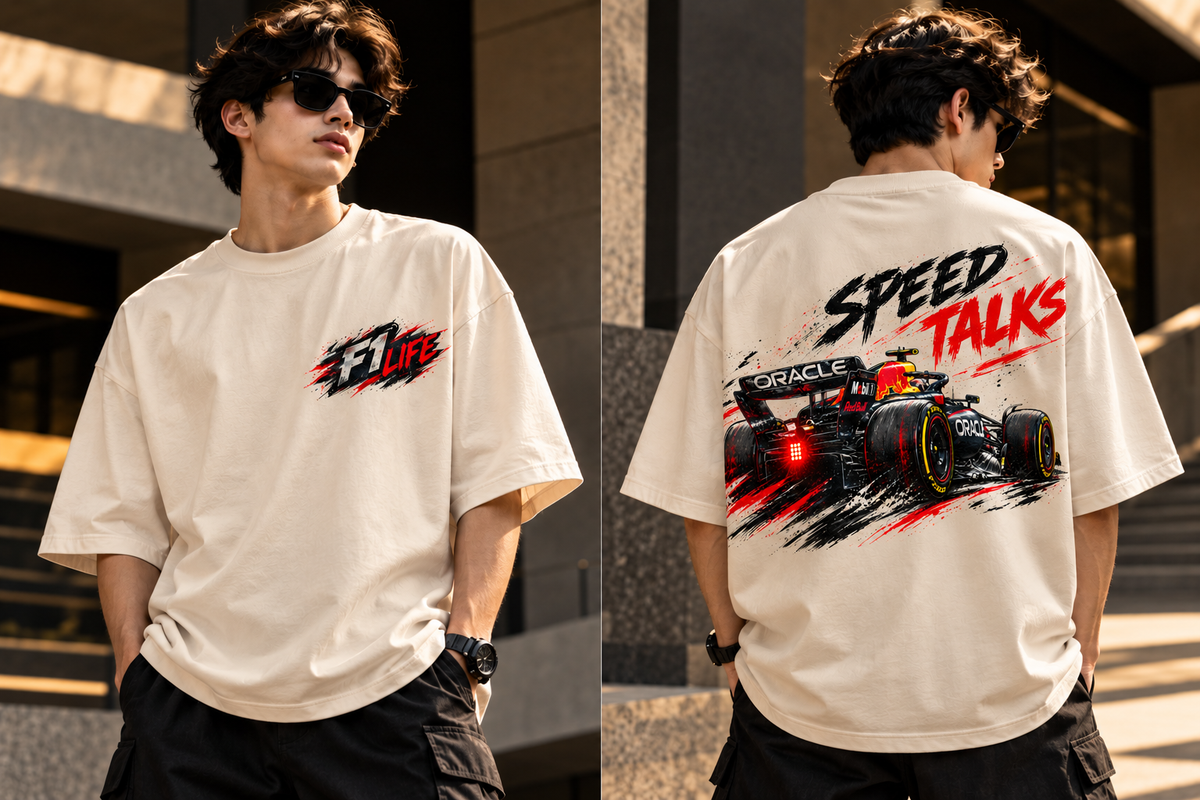 F1 LIFE – PREMIUM OVERSIZED T-SHIRT | TREN TEES